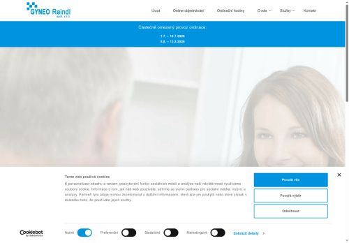 Zobrazit webové stránky Gynekologická ambulance GYNEO Reindl - MUDr. Josef Reindl, MUDr. Dagmar Švehlová, MUDr. Lukáš Prajka