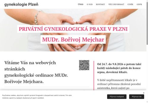 Zobrazit webové stránky Gynekologická ambulance - MUDr. Bořivoj Mejchar