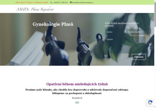 Zobrazit webové stránky Gynekologická ambulance - MUDr. Hana Kvardová