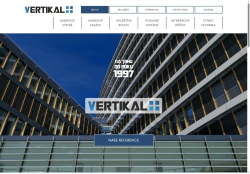 Webové stránky VERTIKAL PLUS s.r.o., Holasice