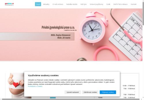 Zobrazit webové stránky Privátní gynekologická praxe s.r.o. - MUDr. Regina Kizmanová,  MUDr. Jiří Andrle