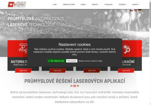 LaserTherm spol. s r.o. nabízí práci na pozici Technolog - Operátor v obci Plzeň