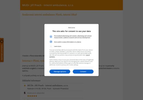 Zobrazit webové stránky Interní ambulance - MUDr. Jiří Prach
