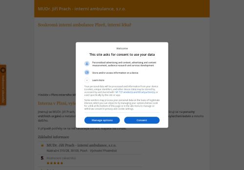 Zobrazit webové stránky Interní ambulance - MUDr. Jiří Prach