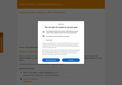 Zobrazit webové stránky Interní ambulance - MUDr. Jiří Prach