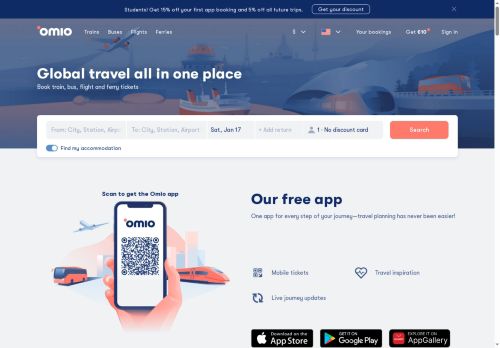 Omio Travel s.r.o. nabízí práci na pozici senior Software Engineer v obci Praha