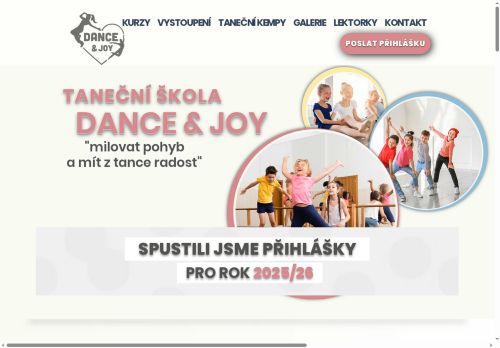 Zobrazit webové stránky Dance&Joy