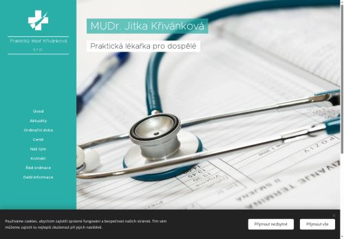 Zobrazit webové stránky Praktický lékař pro dospělé - MUDr. Jitka Křivánková