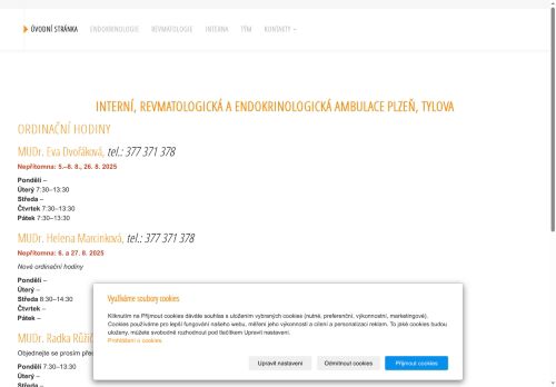 Zobrazit webové stránky Endokrinologická a interní ambulance Fotoric s.r.o. - MUDr. Jana Svobodová