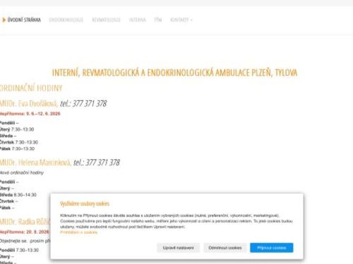 Endokrinologická a interní ambulance Fotoric s.r.o. - MUDr. Jana Svobodová