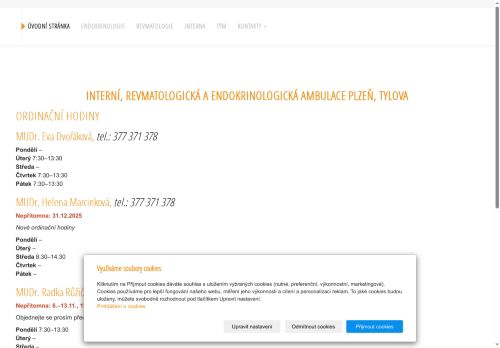 Zobrazit webové stránky Endokrinologická ambulance Fotoric s.r.o. - MUDr. Eva Dvořáková, MUDr. Helena Marcinková