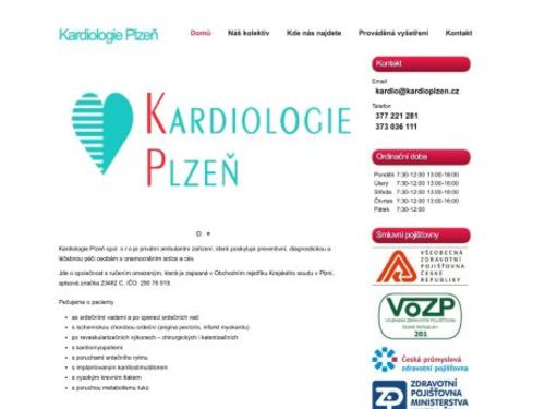 Kardiologie Plzeň - MUDr. Pavel Boček, MUDr. Jaroslav Kropáček, MUDr. Pavel Plecháč, MUDr. Věra Müllerová