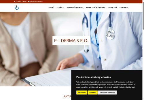 Zobrazit webové stránky Kožní ambulance P-DERMA s.r.o. - MUDr. Václava Fenclová Pilná