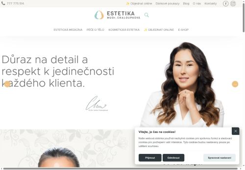 Zobrazit webové stránky Estetika MUDr. Chaloupková