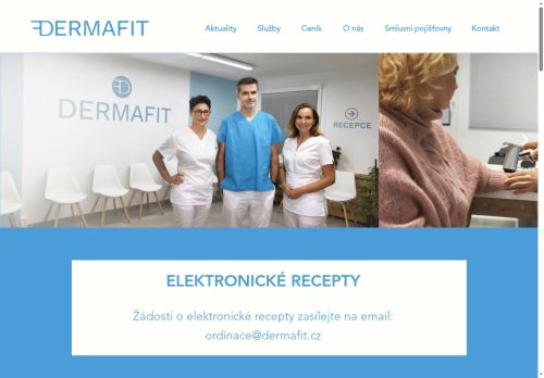 Zobrazit webové stránky Kožní klinika a centrum estetické medicíny DERMAFIT - Doc. MUDr. Tomáš Fikrle, Ph.D, MUDr. Barbora Divišová, Ph.D., MUDr. Petra Brodská, Ph.D.