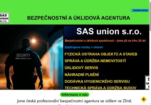 SAS union s.r.o. nabízí práci na pozici vrátný/á v obci Uherský Brod
