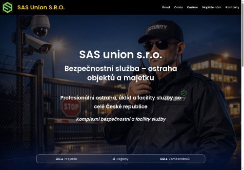 Webové stránky SAS union s.r.o., Němčice nad Hanou
