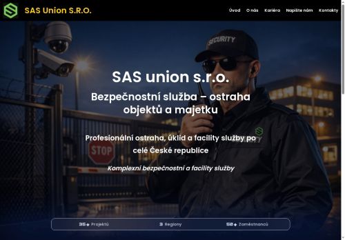 Webové stránky SAS union s.r.o., Němčice nad Hanou