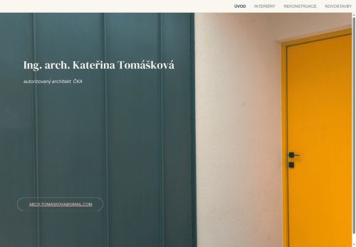 Zobrazit webové stránky Ing. arch. Kateřina Tomášková