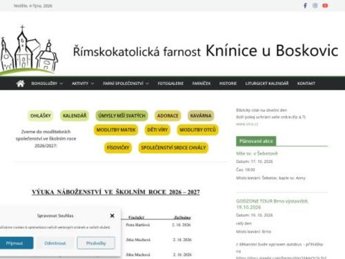Římskokatolická farnost Knínice u Boskovic