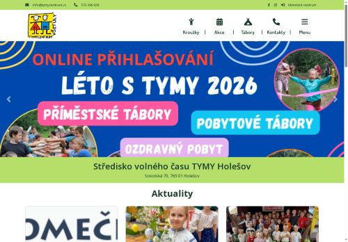 Středisko volného času, příspěvková organizace nabízí práci na pozici Pedagogové volného času se všestranným zaměřením v obci Holešov