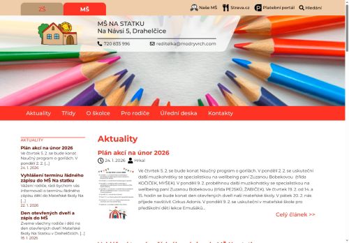 ZÁKLADNÍ ŠKOLA A MATEŘSKÁ ŠKOLA NA STATKU, školská právnická osoba nabízí práci na pozici uklízečka (m/ž) v obci Drahelčice