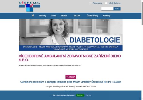 Zobrazit webové stránky Logopedická ambulance DIEKO s.r.o. - Mgr. Stanislava Švajcrová