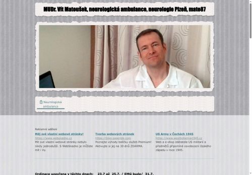 Zobrazit webové stránky Neurologická ambulance - MUDr. Vít Matoušek