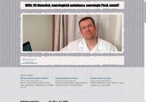Zobrazit webové stránky Neurologická ambulance - MUDr. Vít Matoušek