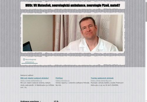 Zobrazit webové stránky Neurologická ambulance - MUDr. Vít Matoušek