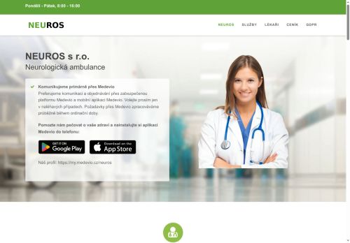 Zobrazit webové stránky Neurologická ambulance NEUROS - MUDr. Hana Rosenbergová, MUDr. Holečková