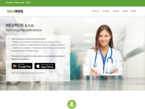 Neurologická ambulance NEUROS - MUDr. Hana Rosenbergová, MUDr. Holečková