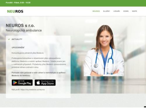 Neurologická ambulance NEUROS - MUDr. Hana Rosenbergová, MUDr. Holečková