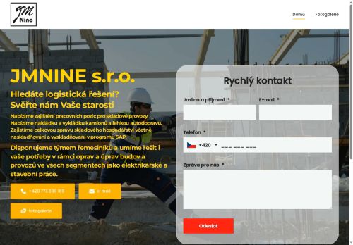 JM NINE s.r.o. nabízí práci na pozici Pomocný údržbář v obci Plazy