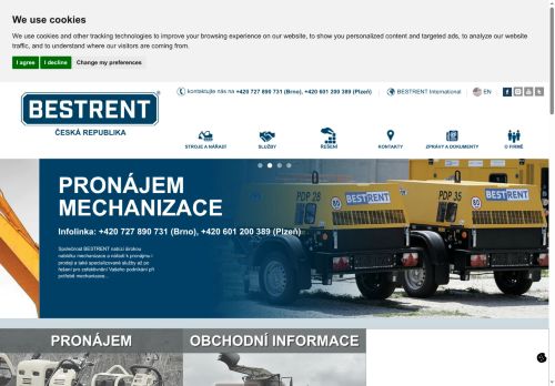 BESTRENT s.r.o. nabízí práci na pozici Dispečer střediska půjčovny stavební mechanizace v obci Brno