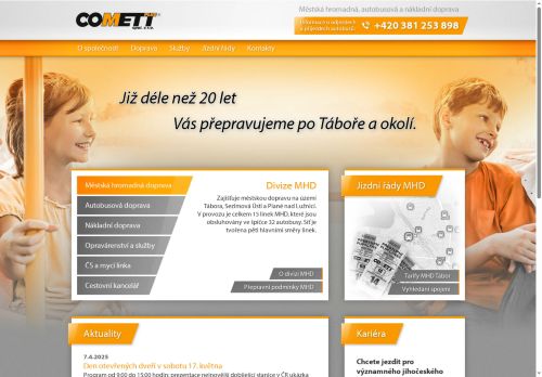 COMETT PLUS, spol. s r.o. nabízí práci na pozici Řidič SMV v obci Libodřice