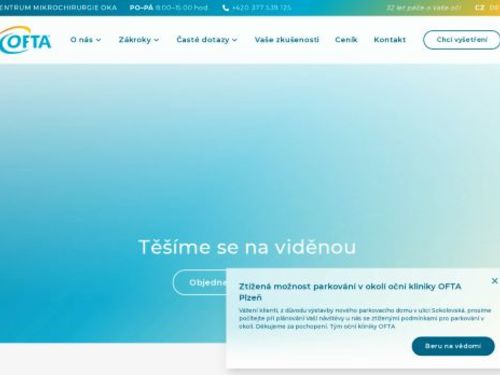 Oční laserové centrum a centrum mikrochirurgie oka - OFTA s.r.o.