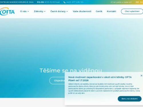 Oční laserové centrum a centrum mikrochirurgie oka - OFTA s.r.o.