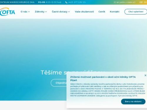 Oční laserové centrum a centrum mikrochirurgie oka - OFTA s.r.o.