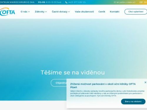Oční laserové centrum a centrum mikrochirurgie oka - OFTA s.r.o.