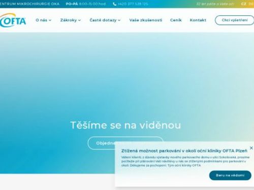 Oční laserové centrum a centrum mikrochirurgie oka - OFTA s.r.o.