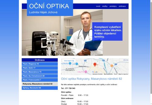 Zobrazit webové stránky Oční optika Ludmila Hájek Jíchová - oční ordinace