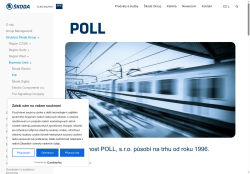 Webové stránky POLL, s.r.o., Praha