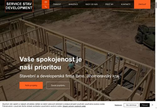 Zobrazit webové stránky Service Stav Development