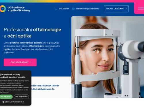 Oční ordinace Skvrňany - MUDr. Marek Augustín, MUDr. Eliška Martincová