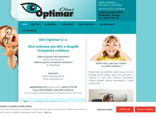 Oční ambulance Optimar - MUDr. Alice Marková