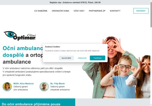 Zobrazit webové stránky Oční ambulance Optimar - MUDr. Alice Marková