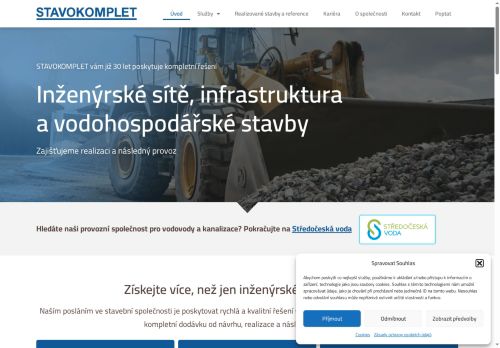 STAVOKOMPLET spol. s r.o. nabízí práci na pozici Stavební dělník/dělnice inženýrských sítí v obci Brandýs nad Labem-Stará Boleslav