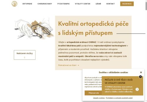 Zobrazit webové stránky Ambulance ortopedie a chirurgie ruky CHIRAZ s.r.o. - MUDr. Jindřich Šebor