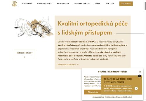 Zobrazit webové stránky Ambulance ortopedie a chirurgie ruky CHIRAZ s.r.o. - MUDr. Jindřich Šebor